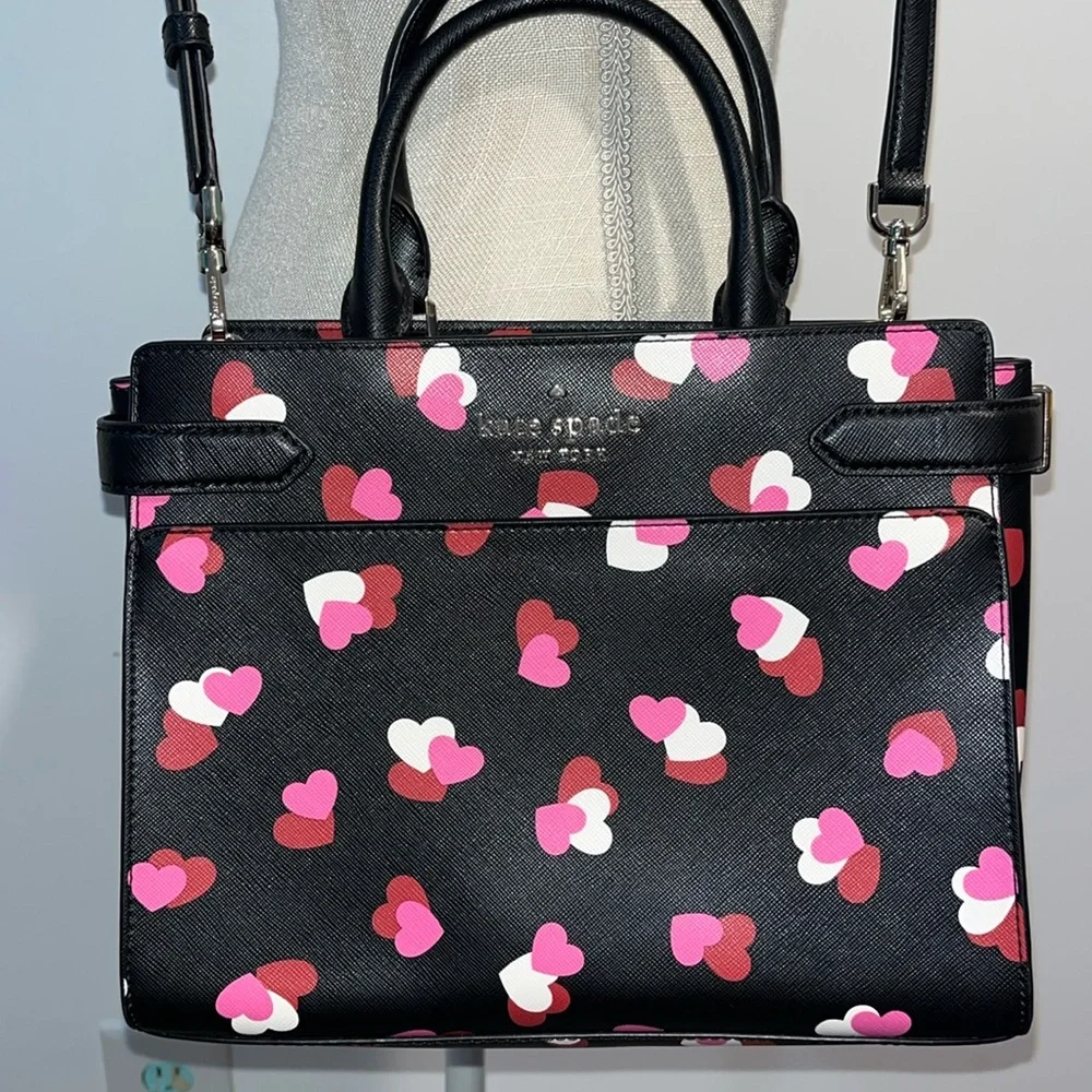 kate spade Flutter Hearts Staci Medium Satchel - Picture 3 of 17